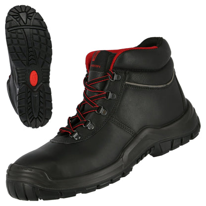 Μπότες ασφαλείας NITRAS POWER STEP MID, S3 HI HRO, μεσαίου ύψους, μαύρο