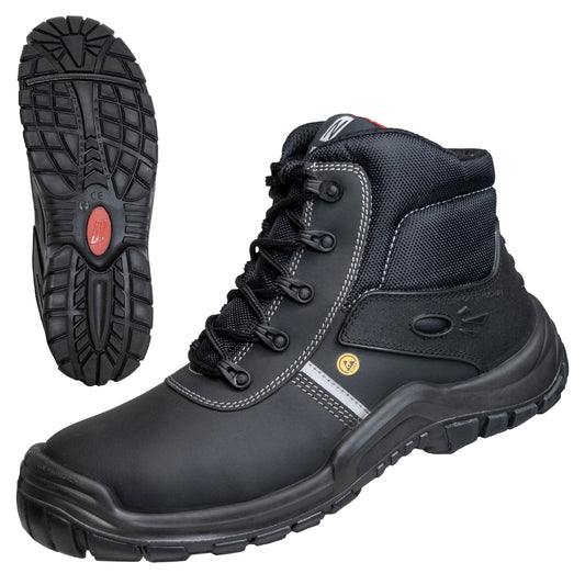 Μπότες ασφαλείας NITRAS UTILITY STEP MID, S3L CI FO SR, μαύρο