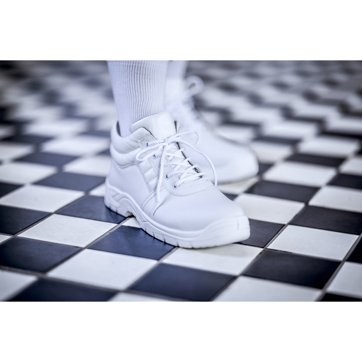 Μπότες ασφαλείας NITRAS CLEAN STEP MID, S2, μεσαίου ύψους, λευκές