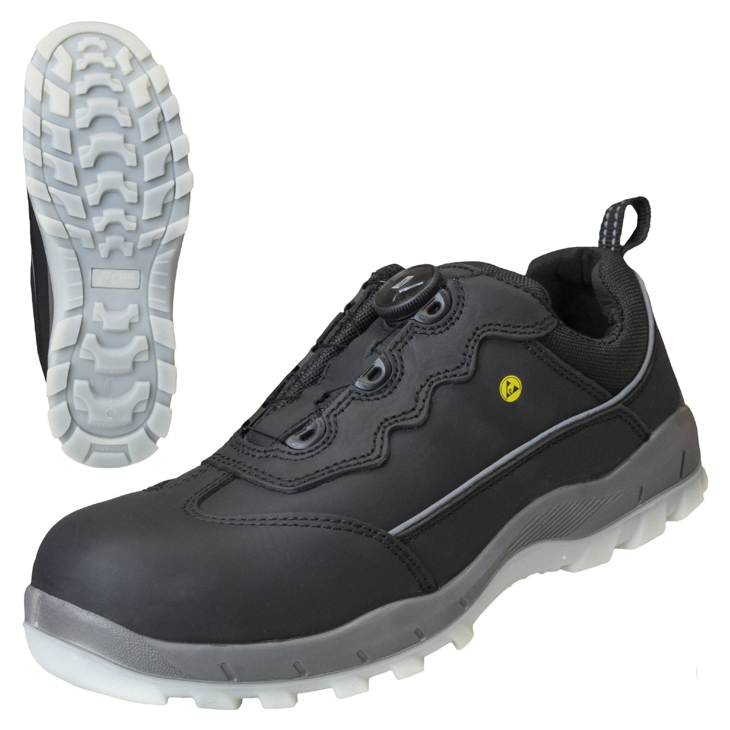 NITRAS SPORT STEP FIT, χαμηλά παπούτσια ασφαλείας, μαύρα