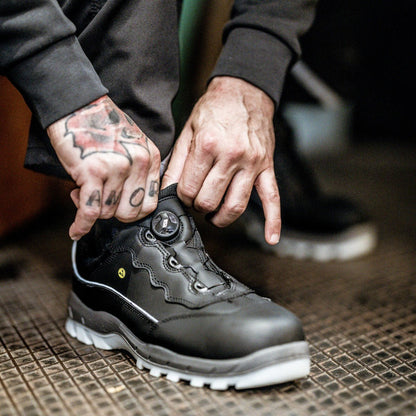 NITRAS SPORT STEP FIT, χαμηλά παπούτσια ασφαλείας, μαύρα