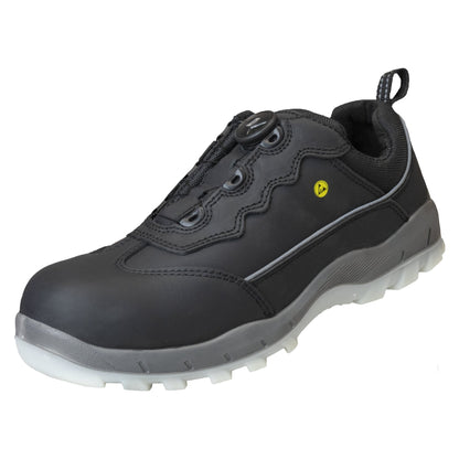 NITRAS SPORT STEP FIT, χαμηλά παπούτσια ασφαλείας, μαύρα