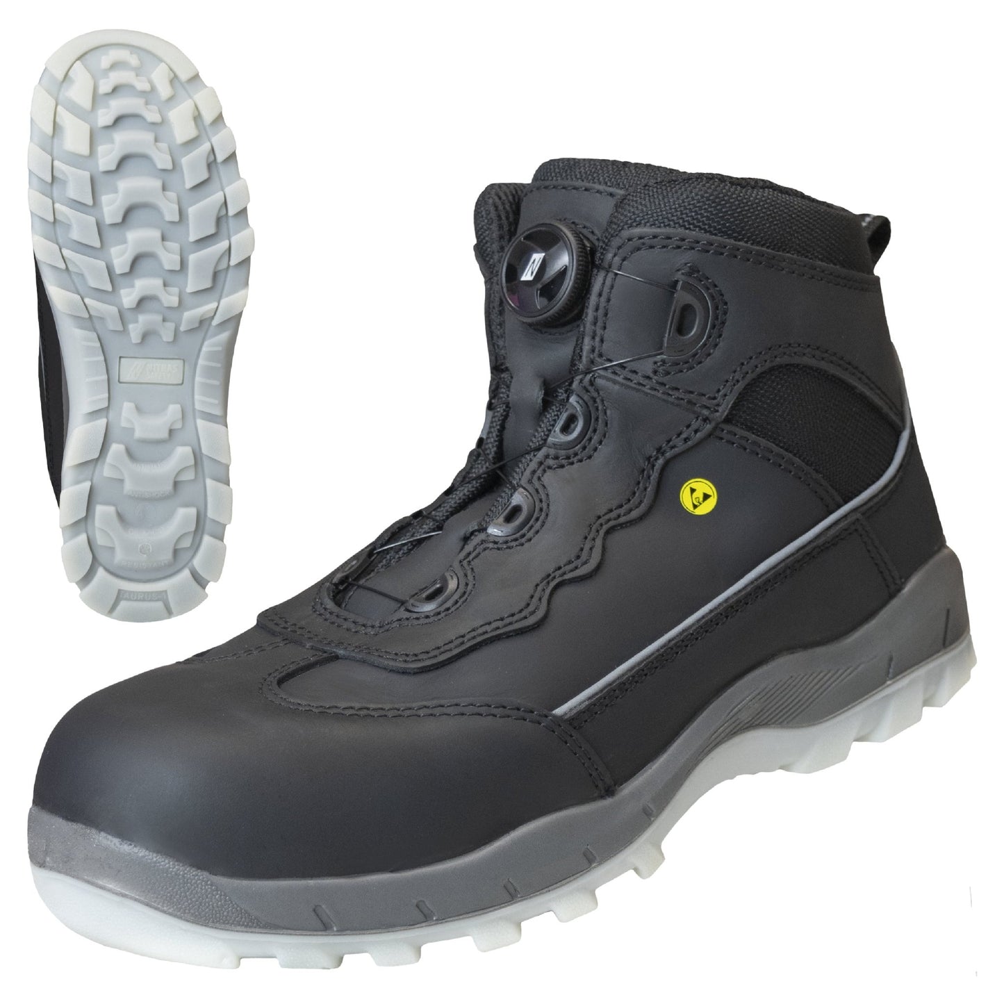 NITRAS SPORT STEP MID FIT, μπότες ασφαλείας, μεσαίου ύψους, μαύρο