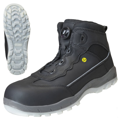 NITRAS SPORT STEP MID FIT, μπότες ασφαλείας, μεσαίου ύψους, μαύρο