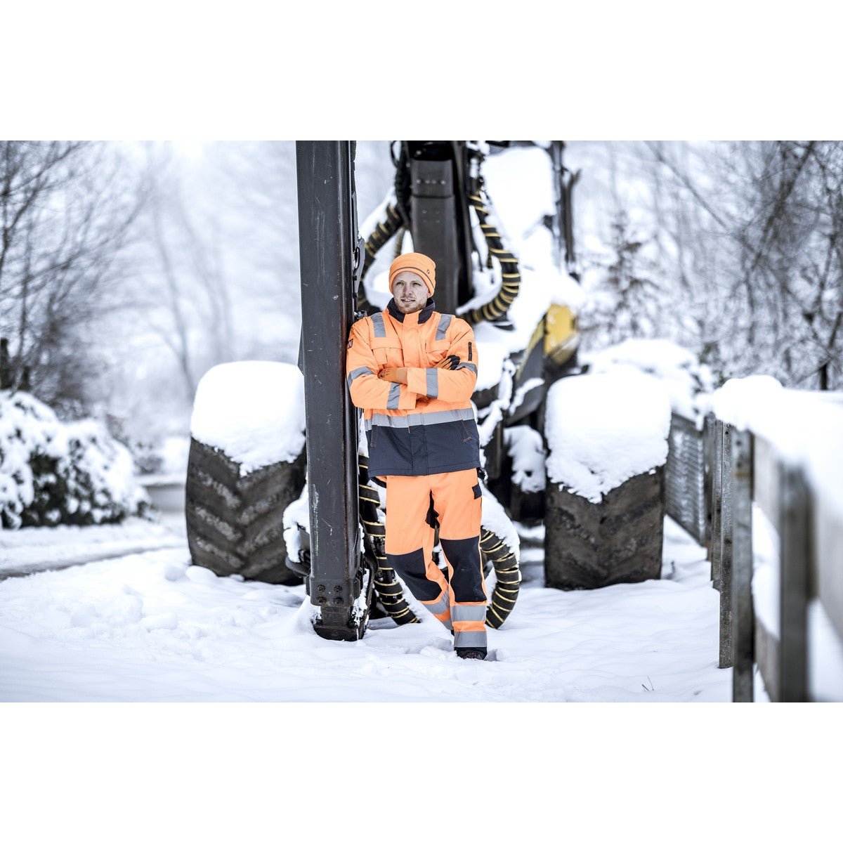 NITRAS MOTION TEX VIZ, πάρκο υψηλής ορατότητας, νέον πορτοκαλί / μπλε ναυτικό