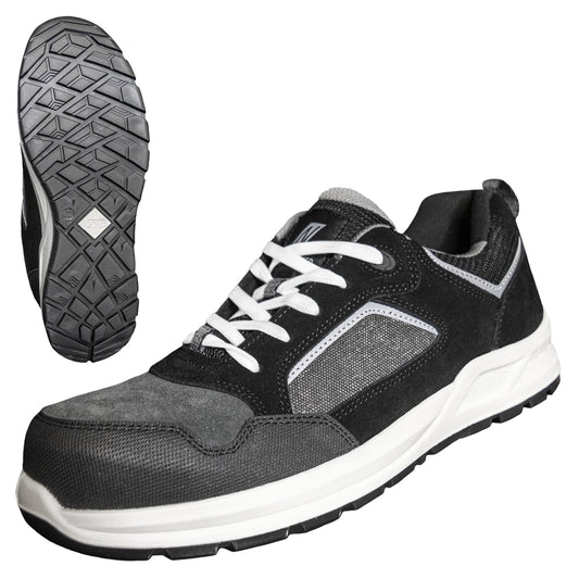 NITRAS CLASSIC STEP, παπούτσια ασφαλείας S1P, γκρι / μαύρο