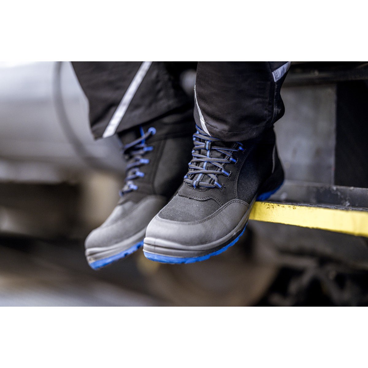 NITRAS SOLID STEP MID, μπότες ασφαλείας, μεσαίου ύψους