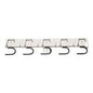 Η ράβδος εργαλείων, λευκή (440 x 50 mm) από την Diversey Deutschland GmbH & Co. OHG διαθέτει τέσσερις μαύρους γάντζους για να κρεμάτε αντικείμενα ή να οργανώνετε μικρές ηλεκτρονικές συσκευές. Παραδίδεται σε ένα κομμάτι.