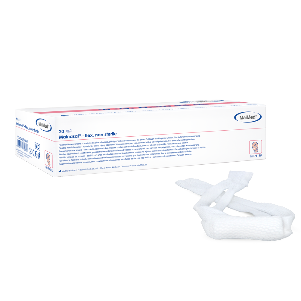 Mainasal-flex-μη αποστειρωμένος ρινικός επίδεσμος | Κουτί (20 τεμάχια)