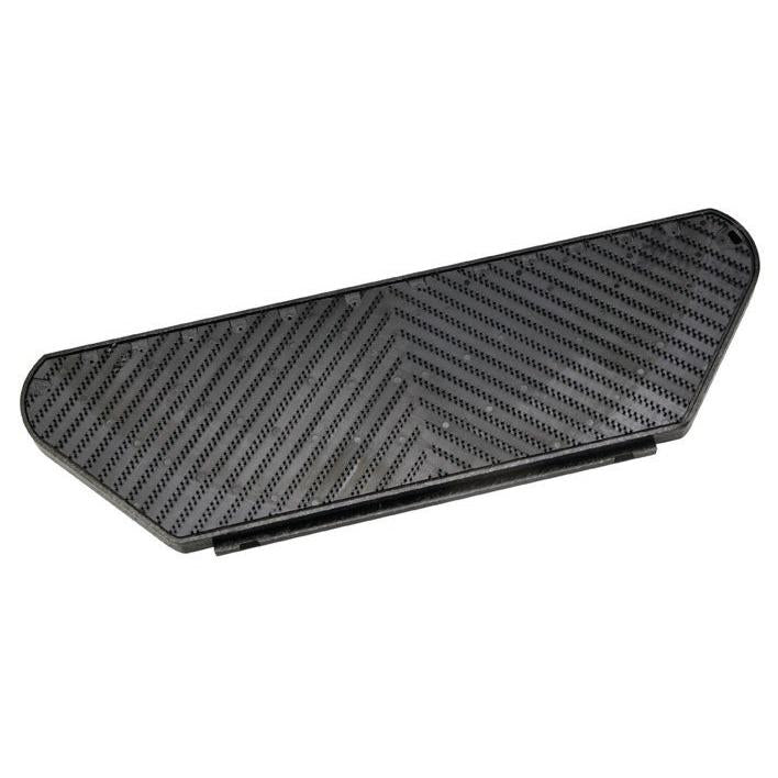Η λαβή καθοδήγησης Harpoon Grip (45x15 cm) από την Diversey Deutschland GmbH & Co. OHG είναι ένα μαύρο, ορθογώνιο μαξιλάρι με λοξές γωνίες και δομημένη επιφάνεια, συμβατό με το swingo XP M και σχεδιασμένο για την εύκολη στερέωση καθαριστικών και γυαλιστικών μαξιλαριών.