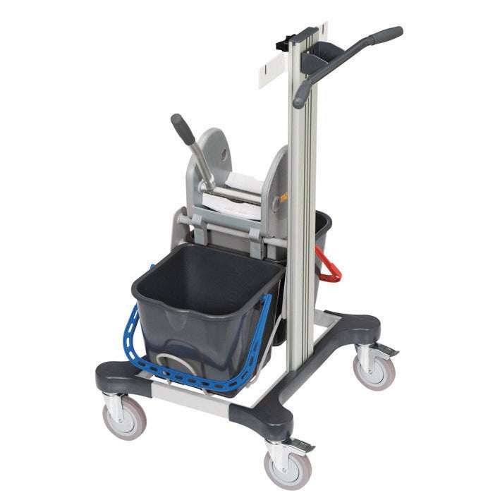 Το TASKI Micro Trolley Wet από την Diversey Deutschland GmbH & Co. OHG είναι το μικρότερο σύστημα για τον παραδοσιακό υγρό καθαρισμό-συμπαγής σχεδιασμός με τέσσερις τροχούς, δύο κουβάδες και πρέσα σφουγγαρίστρας για αποδοτικό καθαρισμό σε επαγγελματικά περιβάλλοντα.
