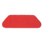 Το TASKI Americo S-Pad 45 x 15 cm Rot von Diversey, ένα καθαριστικό και γυαλιστικό pad για συντήρηση και καθαριστικά ψεκασμού, είναι ορθογώνιο με ελαφρώς στρογγυλεμένες άκρες και λοξή γωνία μπροστά από λευκό φόντο.
