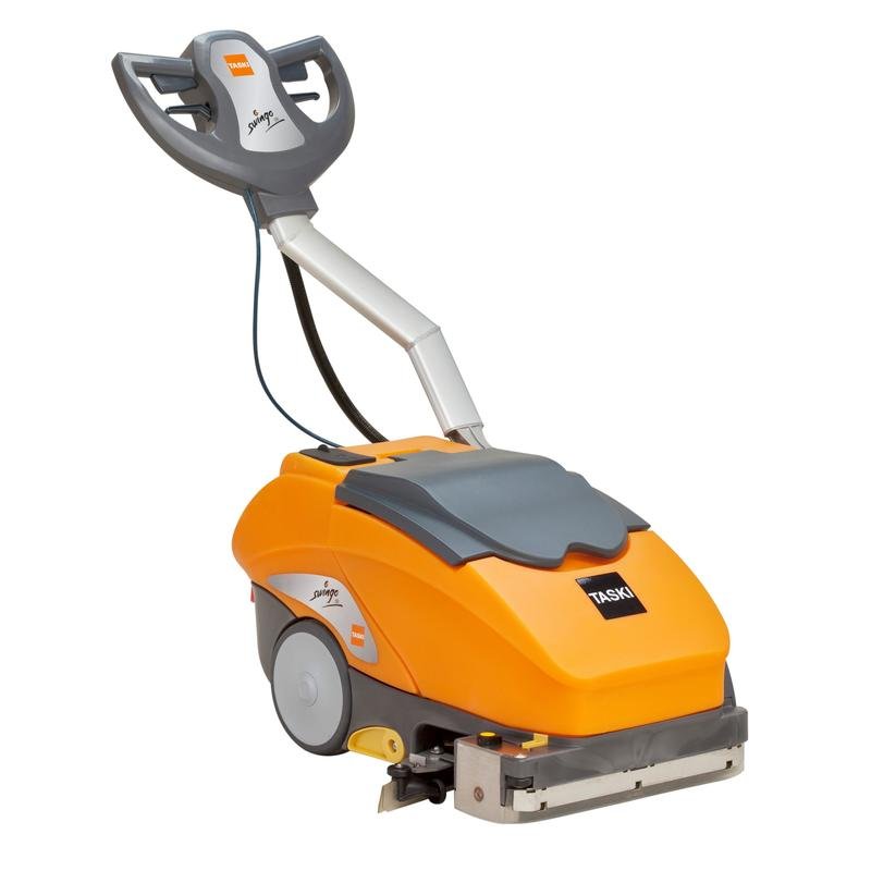 Η TASKI swingo 350 B BMS Li-Ion της Diversey Deutschland GmbH & Co. OHG είναι μια εξαιρετικά συμπαγής, ευέλικτη, μπαταριοκίνητη μηχανή καθαρισμού με μπαταρία λιθίου, ιδανική για μικρές και γεμάτες επιφάνειες.