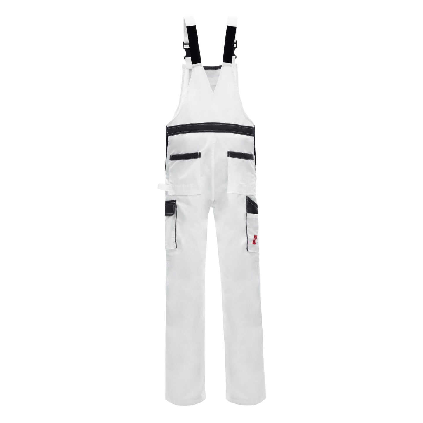 NNITRAS MOTION TEX LIGHT, dungarees, λευκό / γκρι