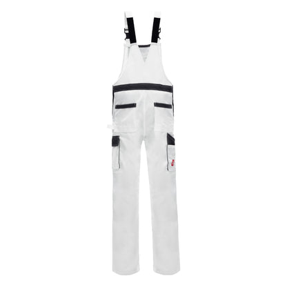 NNITRAS MOTION TEX LIGHT, dungarees, λευκό / γκρι