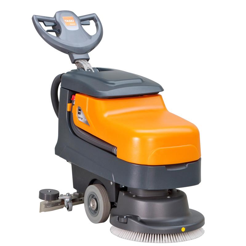 Η TASKI swingo 455 B Li-Ion της Diversey είναι μια συμπαγής, ευέλικτη μηχανή καθαρισμού για μικρές και περιορισμένες επιφάνειες, με μπαταρία και εξωτερικό φορτιστή και μπαταρία λιθίου, ιδανική για αποτελεσματικό καθαρισμό.