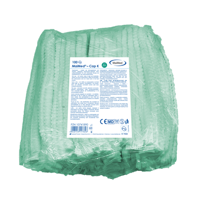 MaiMed-Cap K, καπάκι με κλιπ από PP, 100 τεμάχια/τσάντα