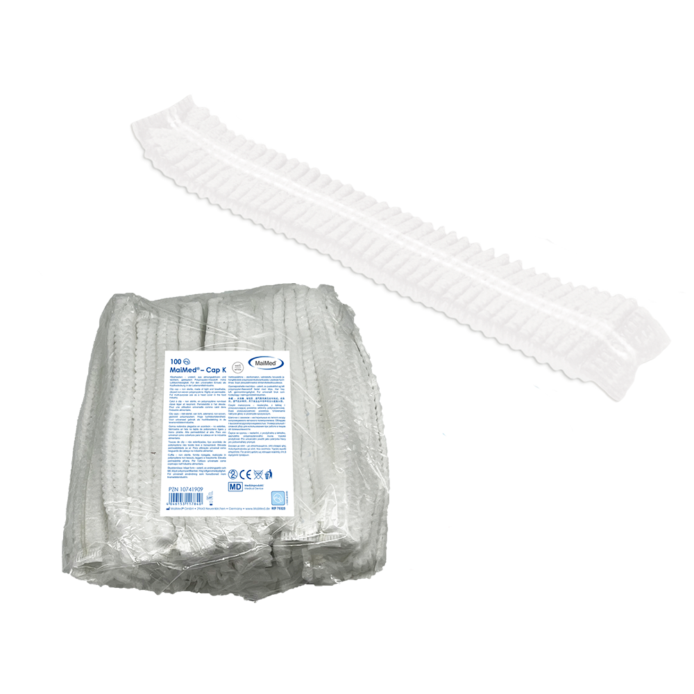 MaiMed-Cap K, καπάκι με κλιπ από PP, 100 τεμάχια/τσάντα