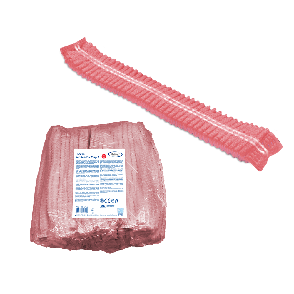 MaiMed-Cap K, καπάκι με κλιπ από PP, 100 τεμάχια/τσάντα