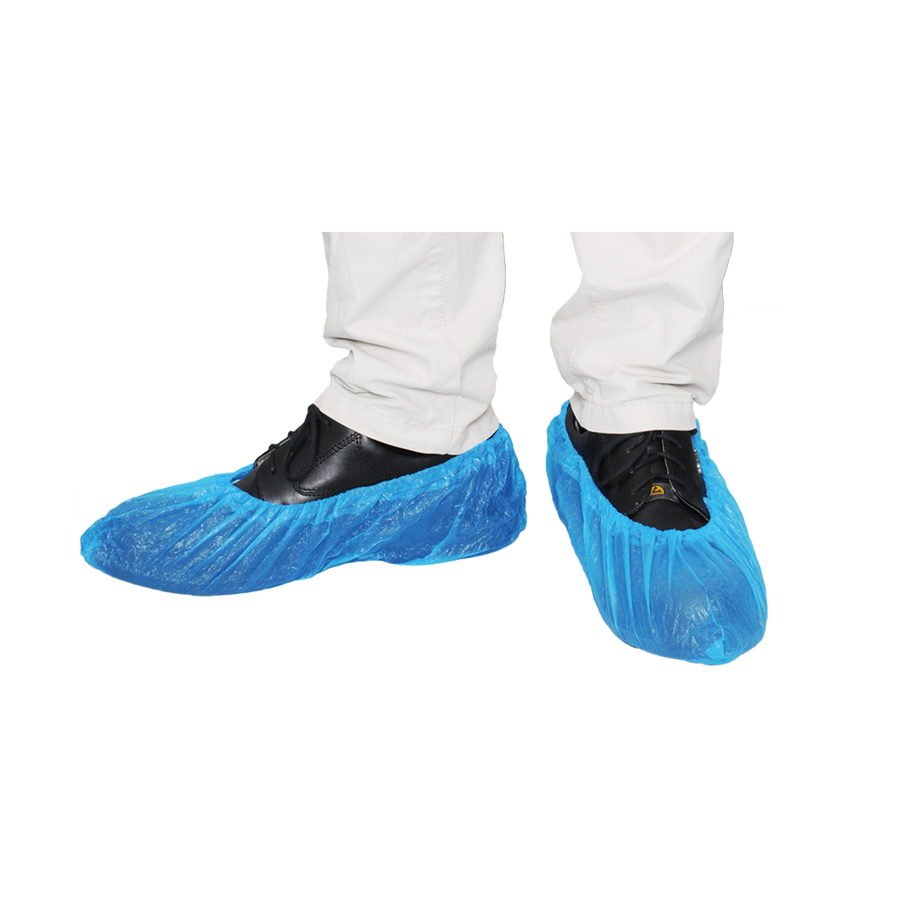 Καλύμματα παπουτσιών MaiMed-Cover CPE Καλύμματα παπουτσιών μιας χρήσης από CPE, μπλε, 100 τεμάχια/συσκευασία. | Συσκευασία (100 τεμάχια)