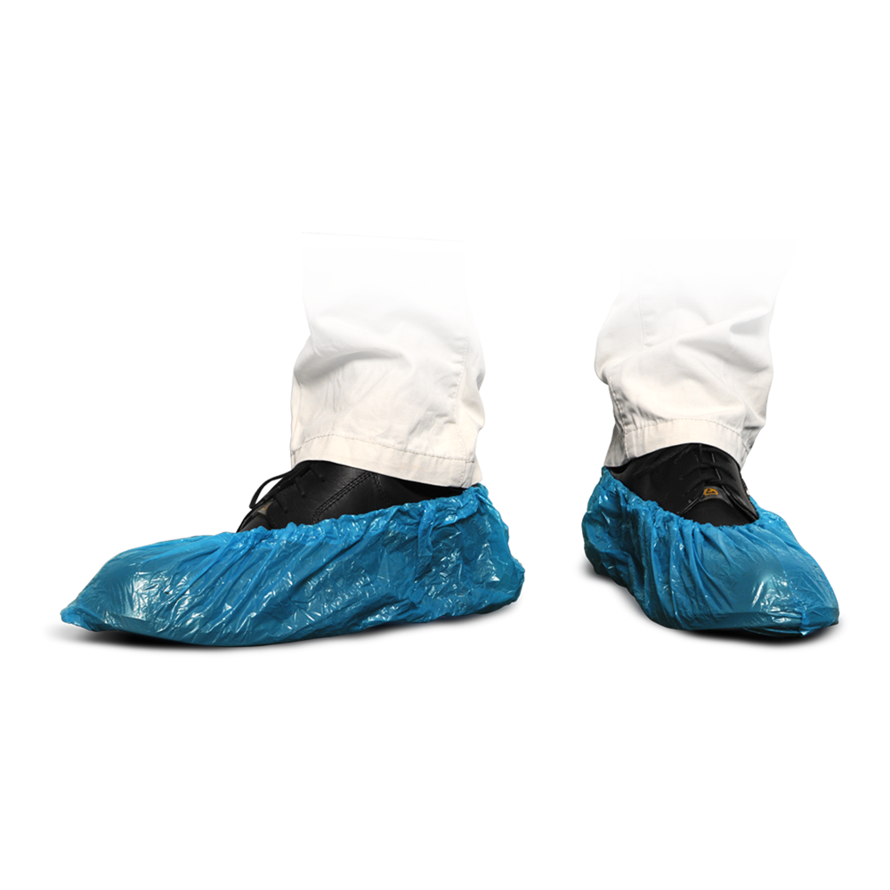 Καλύμματα παπουτσιών MaiMed-Cover PE Καλύμματα παπουτσιών μιας χρήσης από PE, μπλε, 100 τεμάχια/συσκευασία. | Συσκευασία (100 τεμάχια)