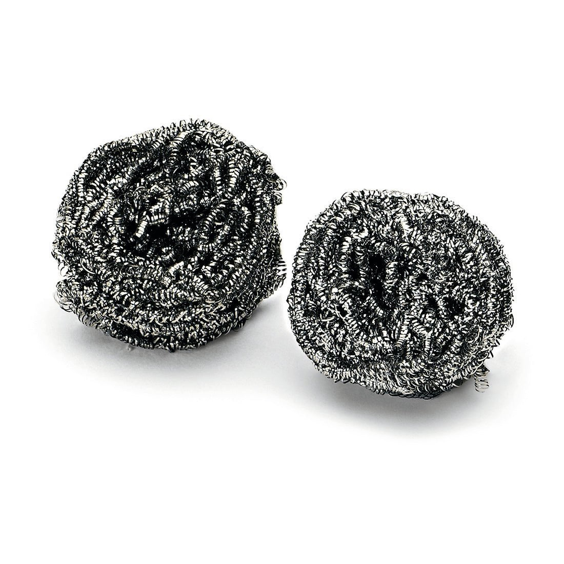 Απεικονίζονται δύο Nölle Profi Brush Edelstahlspirale rostfrei (πακέτο 2 τεμαχίων, 36 g) από την Nölle Profi Brush Bürsten- & Pinseltechnik e.K. σε λευκό φόντο με σφιχτά τυλιγμένες ασημένιες σπείρες για την απαιτητική καθαριότητα της κουζίνας.