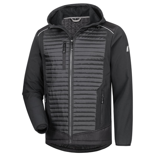 NITRAS MOTION TEX PLUS, καπιτονέ σακάκι softshell, μαύρο