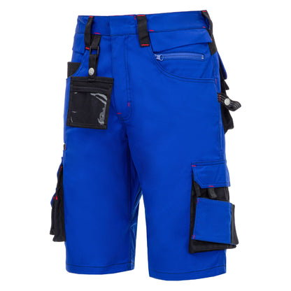 NITRAS MOTION TEX PRO FX, παντελόνι εργασίας, κοντό, royal blue / μαύρο