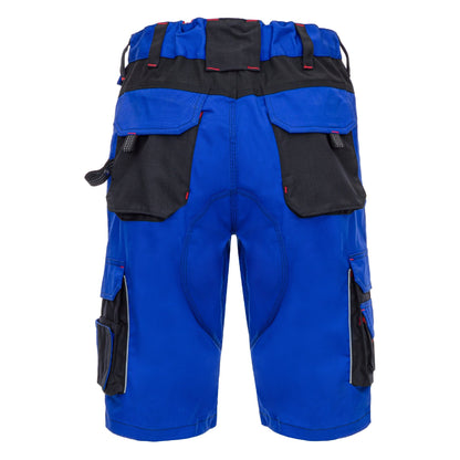 NITRAS MOTION TEX PRO FX, παντελόνι εργασίας, κοντό, royal blue / μαύρο