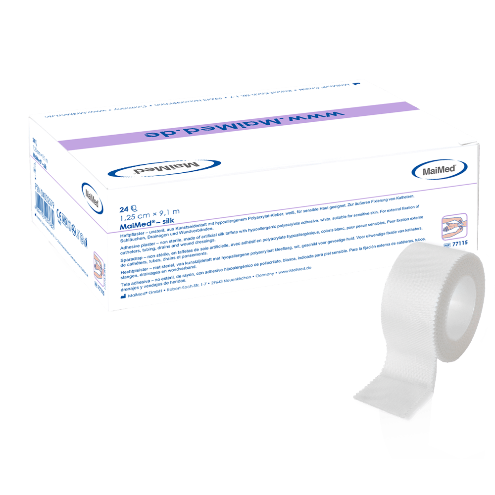 MaiMed-silk αυτοκόλλητος σοβάς από τεχνητό μεταξωτό ταφτά