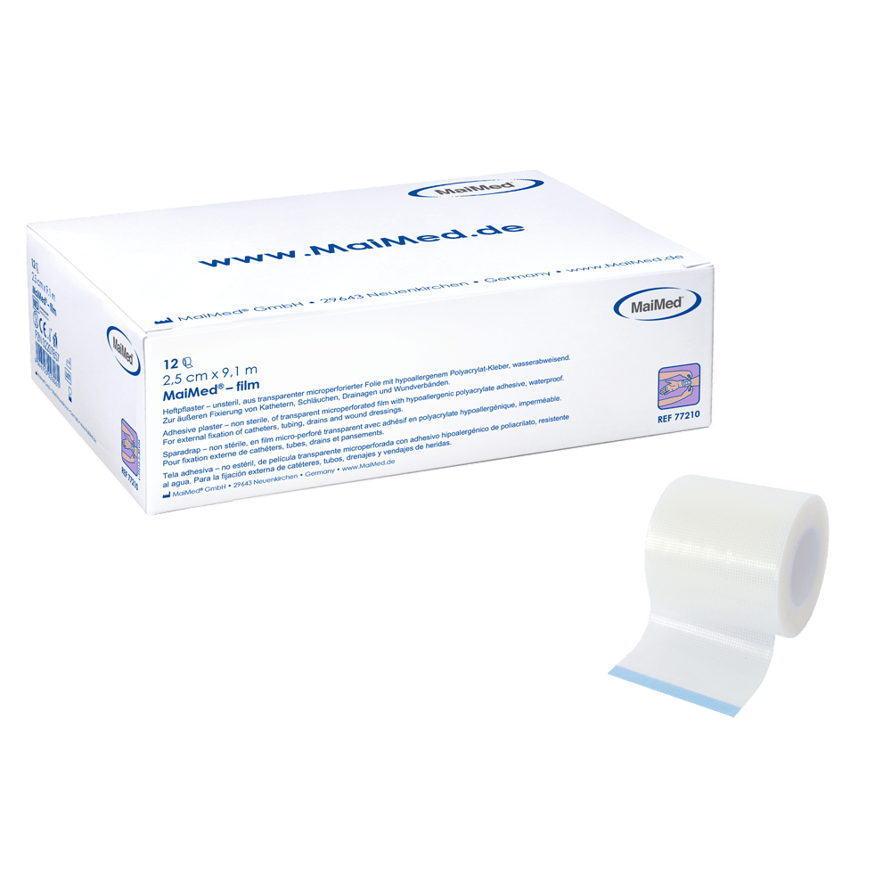 Αυτοκόλλητο σοβά MaiMed-film από διαφανές φιλμ