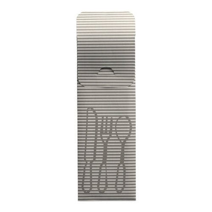 Οι PAPSTAR 100 θήκες μαχαιροπίρουνων (23,5 x 7,3 εκ) της PAPSTAR GmbH διαθέτουν γκρι-λευκές ρίγες, σχέδια μαχαιροπίρουνων και ένα ανοιχτό καπάκι με χρωματιστή πετσέτα μπιστρό – ιδανικές για την κομψή παρουσίαση μαχαιροπίρουνων σε κάθε περιβάλλον γαστρονομίας.