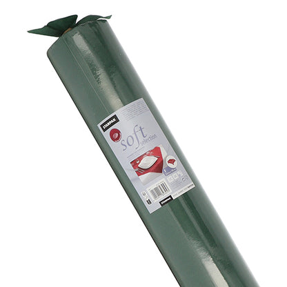 Ένας ρόλος τραπεζομάντηλου Starpak, που μοιάζει με ύφασμα, από βελόνα "Soft Selection" με υφή που μοιάζει με ύφασμα. Με πράσινο σχέδιο, πληροφορίες μάρκας, γραμμωτό κώδικα και εικόνα τραπεζιού για υψηλής ποιότητας εμφάνιση. Μάρκα: Starpak.