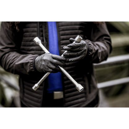 NITRAS TOUGH GRIP LIGHT, γάντια μιας χρήσης νιτριλίου, μαύρο