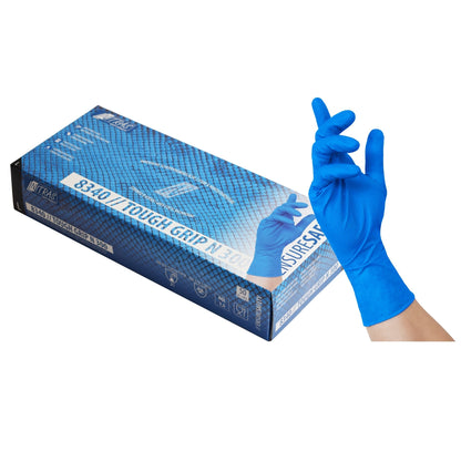 NITRAS TOUGH GRIP N 300, γάντια μιας χρήσης νιτριλίου, μπλε