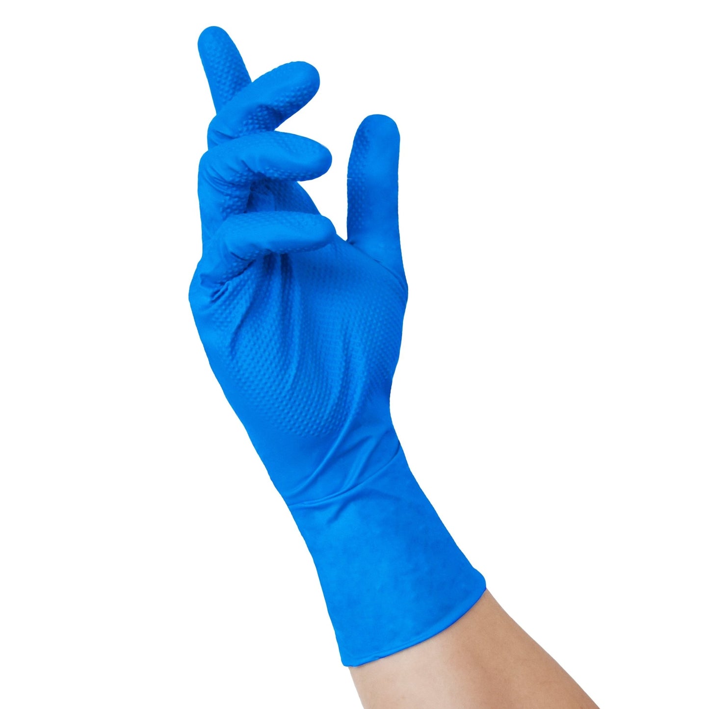 NITRAS TOUGH GRIP N 300, γάντια μιας χρήσης νιτριλίου, μπλε