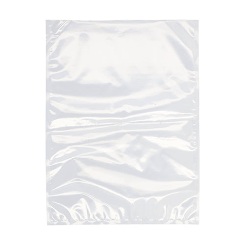 Ένα Starpak 100 Siegelrandbeutel, PA / PE διαφανές, από Starpak βρίσκεται επίπεδο σε ένα λευκό φόντο. Αυτός ο λείος, ελαφρώς τσαλακωμένος σάκος είναι ιδανικός για θάλαμο κενού, για να διατηρούνται τα τρόφιμα φρέσκα.