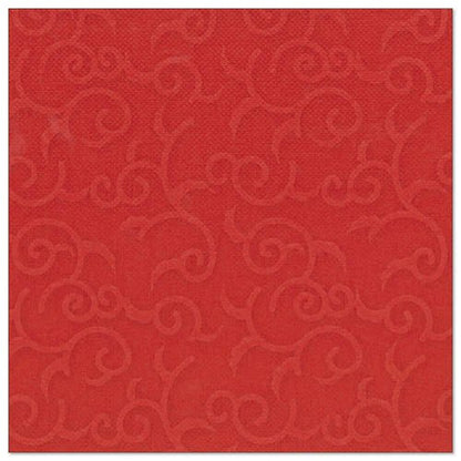 Οι PAPSTAR 50 χαρτοπετσέτες "ROYAL Collection" 1/4-πτυχή, 40 x 40 cm σε κόκκινο, από PAPSTAR GmbH έχουν διακριτικό, ανάγλυφο σχέδιο σαλιγκαριού σε όλη την επιφάνεια για μια κομψή υφή.