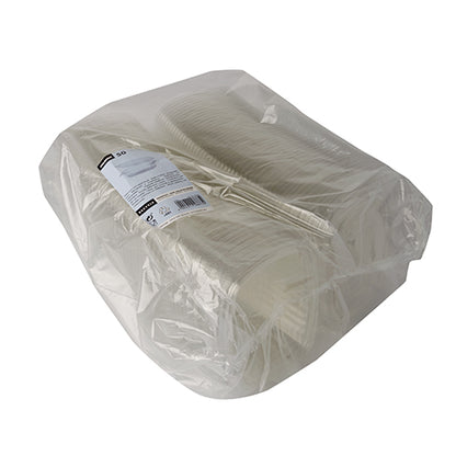 Οι Starpak 50 γκουρμέ και σαλάτες με καπάκι, R-PET διαφανές οβάλ, παρέχονται σε μια διαφανή, φιλική προς το περιβάλλον τσάντα - τέλεια για την βιώσιμη σερβίρισμα γκουρμέ και σαλατών.