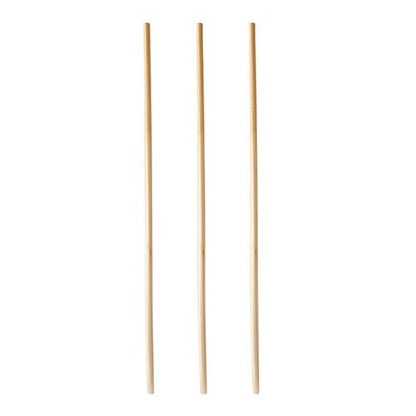 Τρία ίσια, φωτεινά PAPSTAR GmbH καλαμάκια "pure" (Ø 4 mm, 23 cm) είναι τοποθετημένα κάθετα μπροστά από λευκό φόντο και υπογραμμίζουν τα κομψά και φιλικά προς το περιβάλλον χάρτινα καλαμάκια από το κουτί διανομής 150 τεμαχίων.