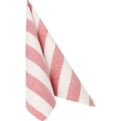 Μια πετσέτα της PAPSTAR GmbH "ROYAL Collection" (40 x 40 cm, μπορντό, 1/4-πτυχή) από πακέτο 50 τεμαχίων είναι διπλωμένη σε όρθιο τρίγωνο μπροστά από λευκό φόντο.