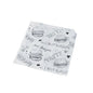 Οι PAPSTAR σακούλες για χάμπουργκερ 13x13 cm, λευκές, της PAPSTAR GmbH δείχνουν μαύρα, χειροποίητα σχέδια μπέργκερ και φράσεις όπως "BEST BURGERS", "TASTY" και "YUMMY" καθώς και μικρές καρδιές και κουκκίδες - η τέλεια στυλάτη συσκευασία για μπέργκερ (1000 τεμάχια).