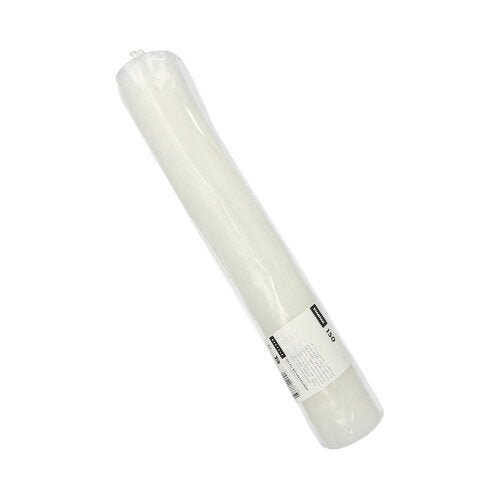 Ένα καπάκι Starpak 150 PS, διαφανές στρογγυλό καπάκι (Ø 9 cm, ύψος 1 cm) με σταυροειδή σχισμή, συσκευασμένο σε συσκευασία μεμβράνης με λευκή ετικέτα, τυπωμένο κείμενο και γραμμωτούς κώδικες για ασφαλές κλείσιμο (150 τεμάχια).