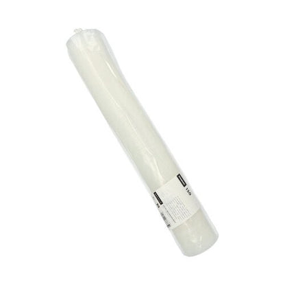 Ένα καπάκι Starpak 150 PS, διαφανές στρογγυλό καπάκι (Ø 9 cm, ύψος 1 cm) με σταυροειδή σχισμή, συσκευασμένο σε συσκευασία μεμβράνης με λευκή ετικέτα, τυπωμένο κείμενο και γραμμωτούς κώδικες για ασφαλές κλείσιμο (150 τεμάχια).