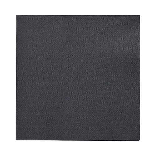 PAPSTAR GmbH 50 Servietten „DAILY Collection“, schwarz, 1/4-Falz, 32x32 cm – perfekt für stilvolle Tischdekoration und hohe Ansprüche an hochwertige Papierservietten.