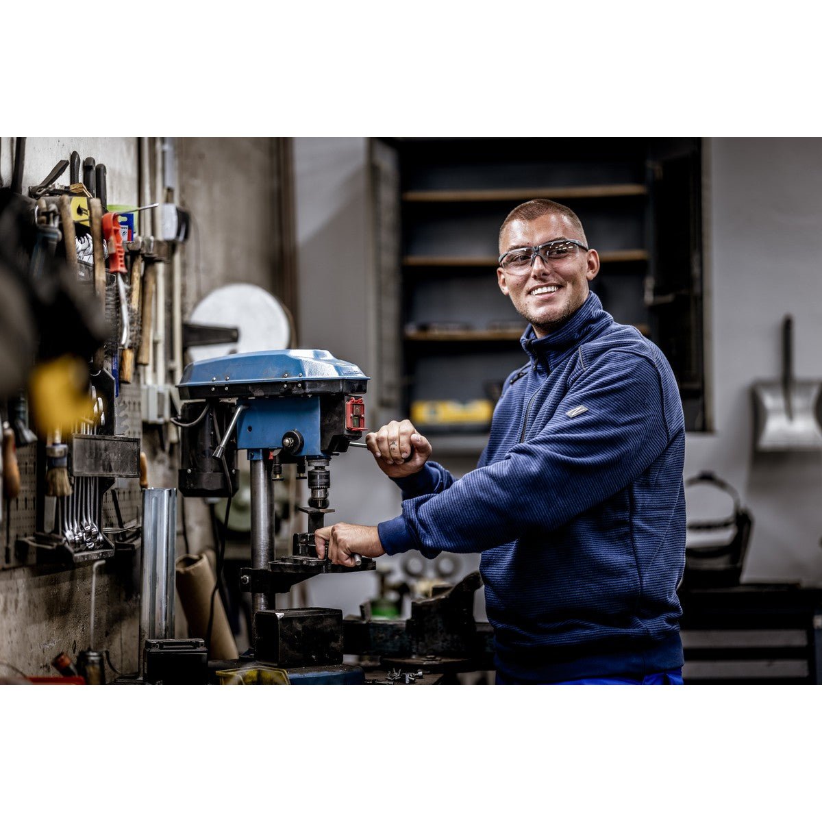 NITRAS VISION PROTECT PREMIUM, γυαλιά κροταφιού, διαφανή / γκρι, ISO 16321-1 πλαστικό | Συσκευασία (12 τεμάχια)