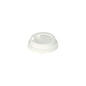 Το Starpak 50 Dom-Deckel PS «To Go» Runddeckel (λευκό, Ø 6 cm, 2 cm) για ποτήρια μιας χρήσης απεικονίζεται σε λευκό φόντο. Χάρη στο ασφαλές κλείσιμο και το μικρό άνοιγμα για πόση, είναι ιδανικό ως συσκευασία για take-away. 50 τεμάχια.