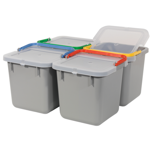 Numatic κουβάς 6 λίτρων, γκρι με χρωματική λαβή