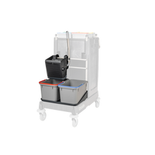 Numatic SRK1S μαύρο - VA γενική πρέσα, 2 x 17 L κουβά γκρι, μπολ για κουβά | Συσκευασία (1 τεμάχιο)