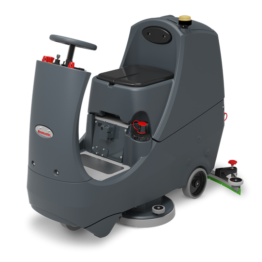 Numatic ride-on scrubber dryer CRL8072/100T incl. ολοκληρωμένος. Φορτιστής και ντροπαλότητα TenTec | Συσκευασία (1 τεμάχιο)
